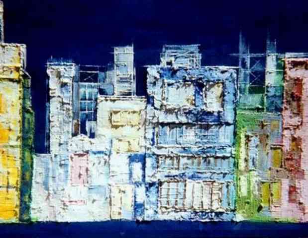 Acrilico su tela 70X100 cm "Periferia1"