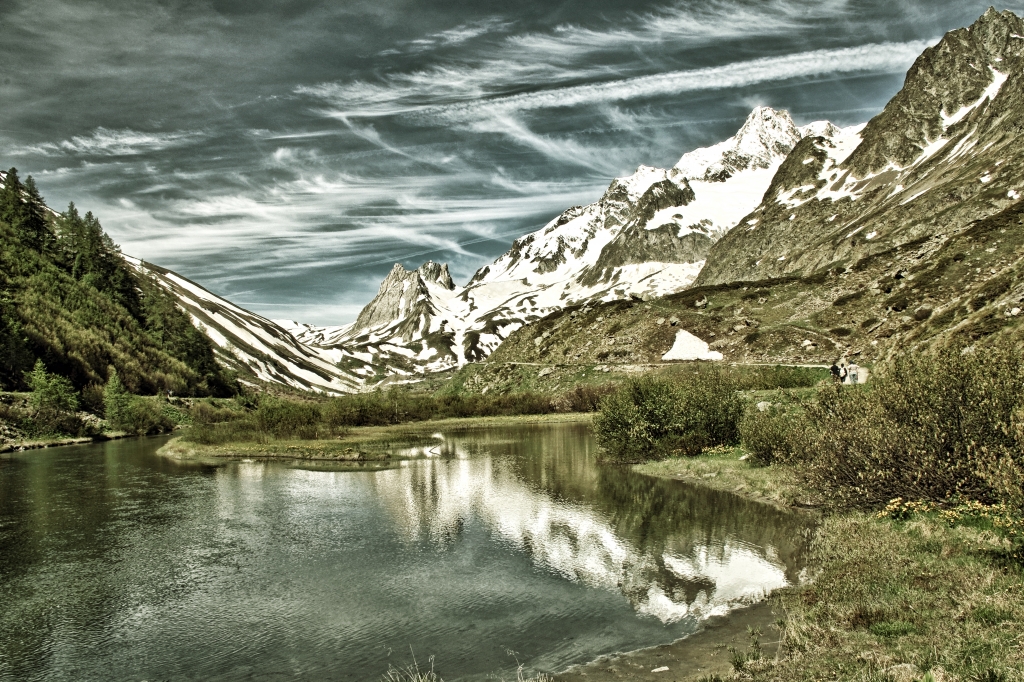 Riflessi nel lago Combal