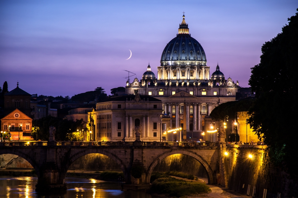 San Pietro al tramonto