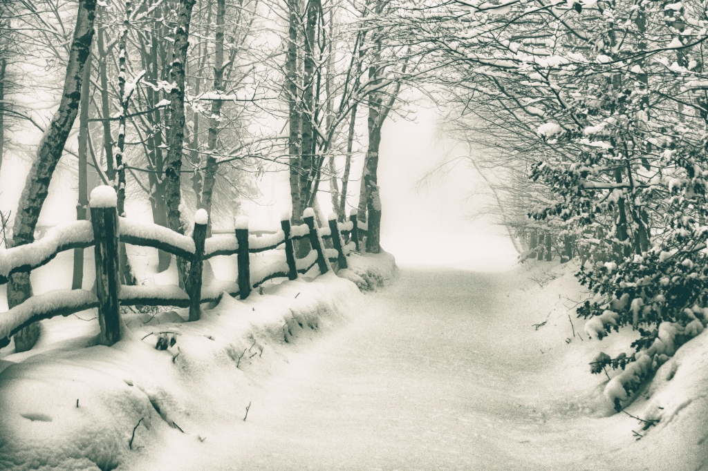 La stradina innevata
