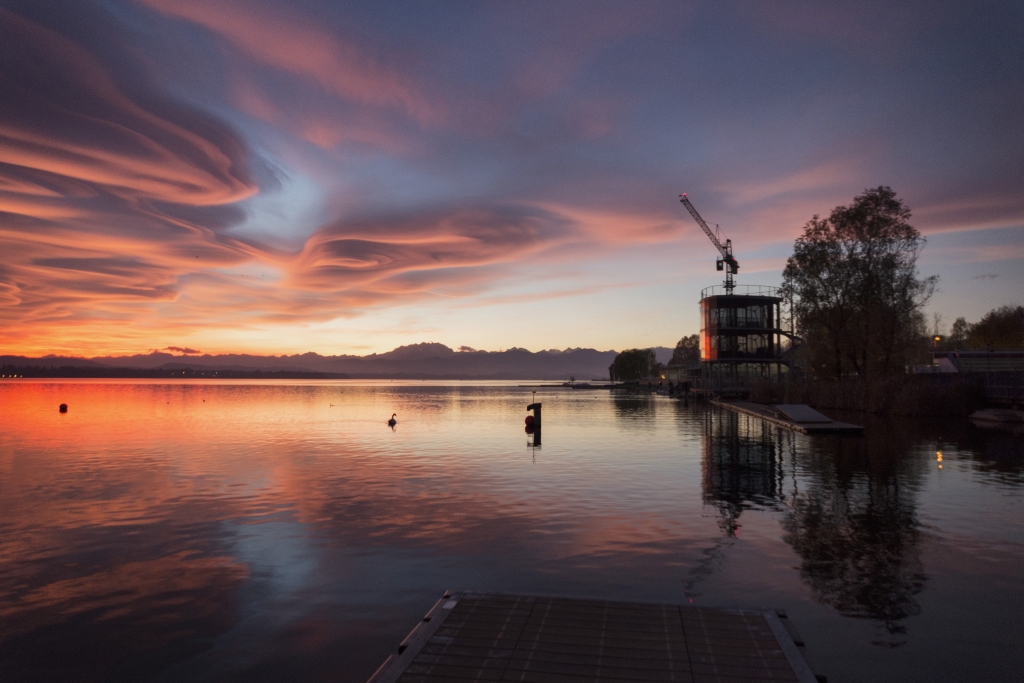 Lago di Varese, tramonto