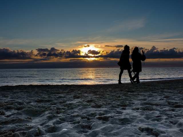 Amicizia e tramonto
