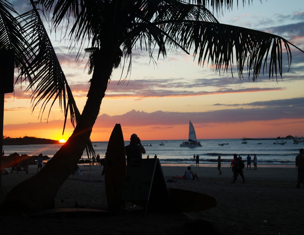 Tramonto sulla spiaggia