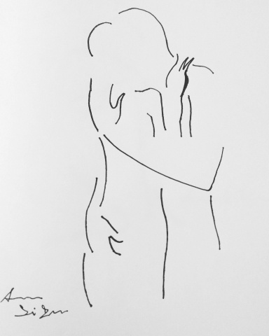 Black and white