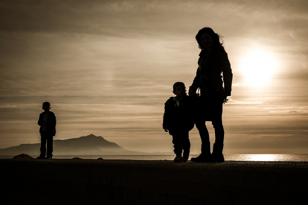 Luci ed ombre al tramonto