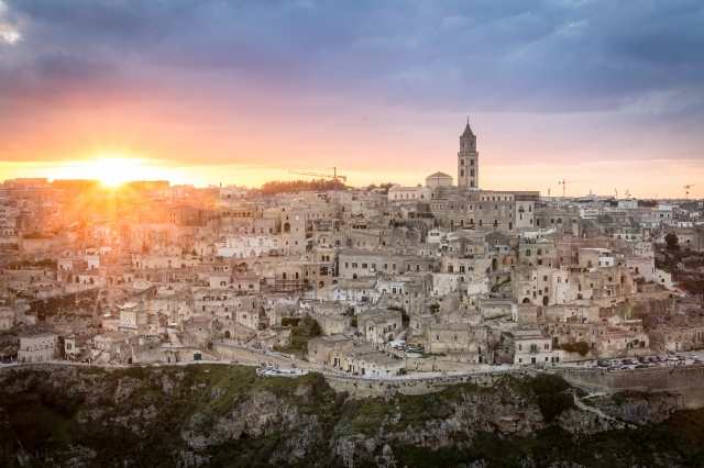 Matera al tramonto