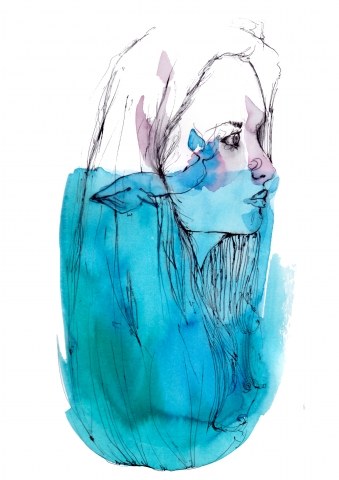 Erika Riciniello-Watercolour Woman