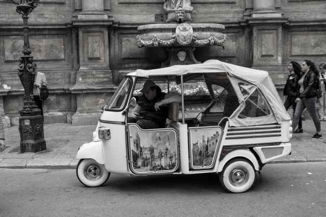 In carrozzina