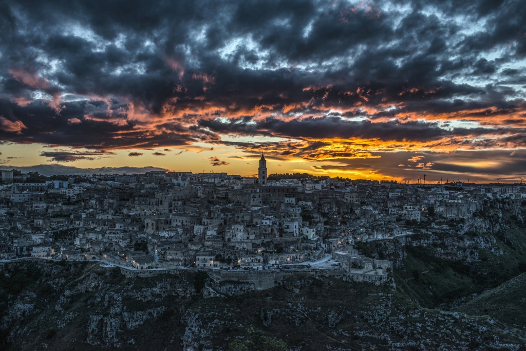 Matera al tramonto