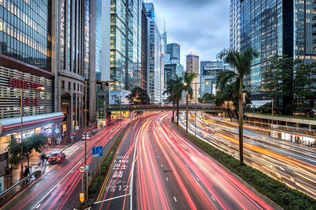 Traffico ad Hong Kong