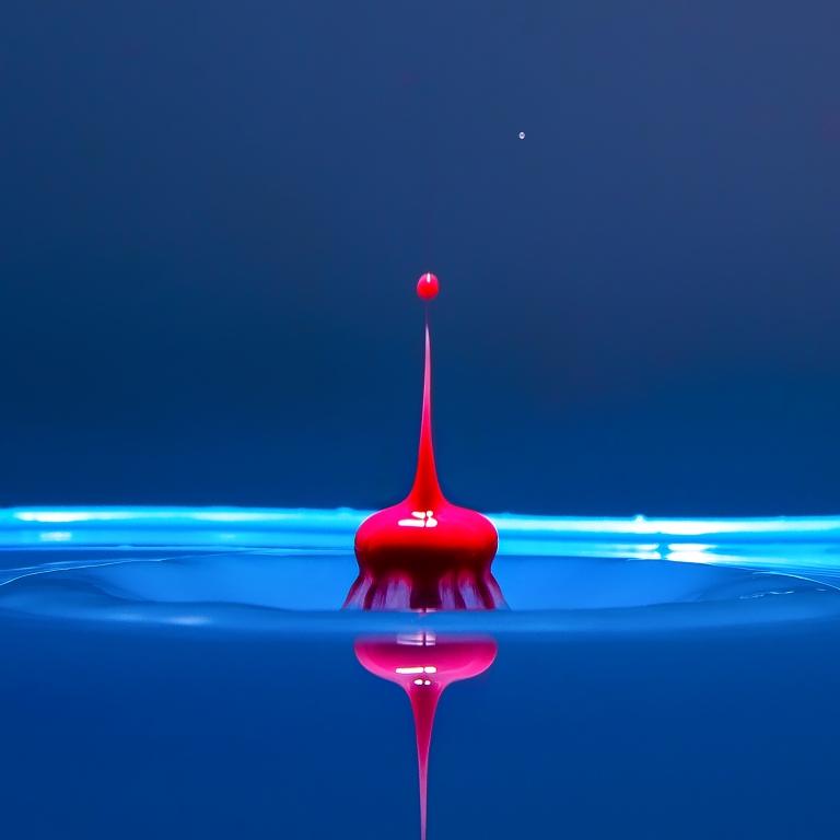 Goccia d'acqua rossa