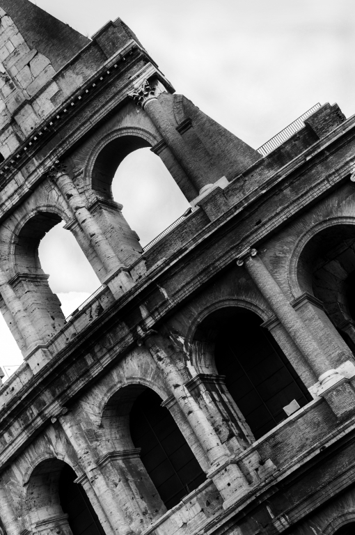 Roma Colosseo in bianco e nero