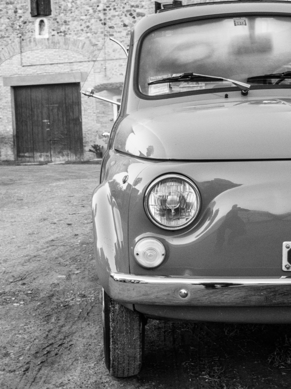 La cinquecento in bianco e nero