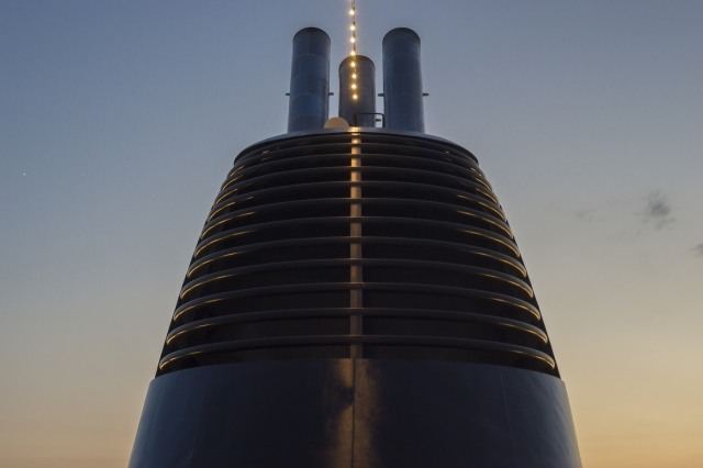 La fusoliera al tramonto