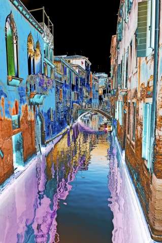 Paesaggio astratto di Venezia.