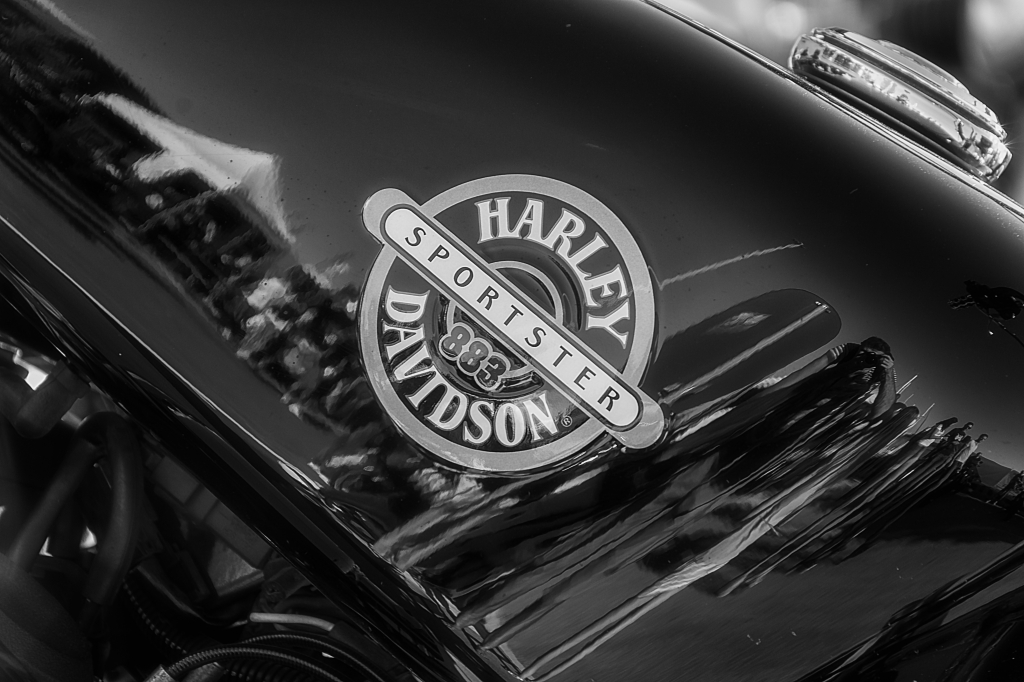 motocicletta harley davidson logo  bianco e nero