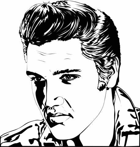 Elvis Presley - lineart