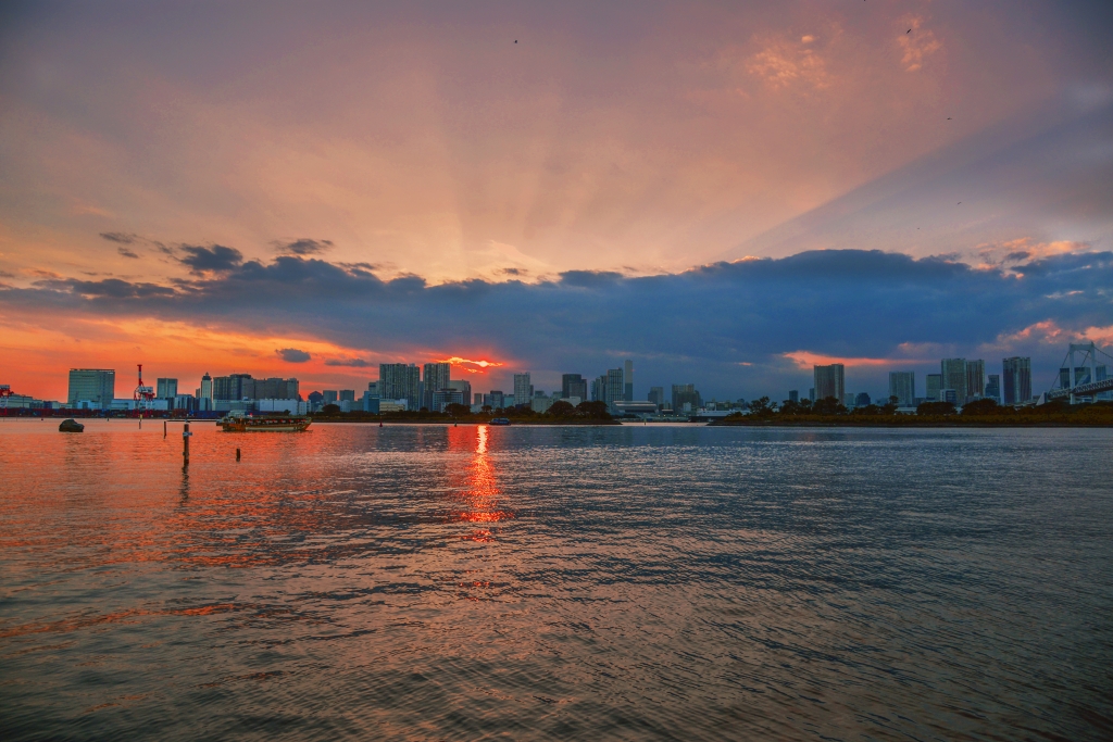 Tokyo, tramonto a Odaiba