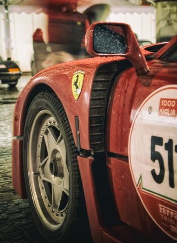 particolare ferrari f 40 a colori