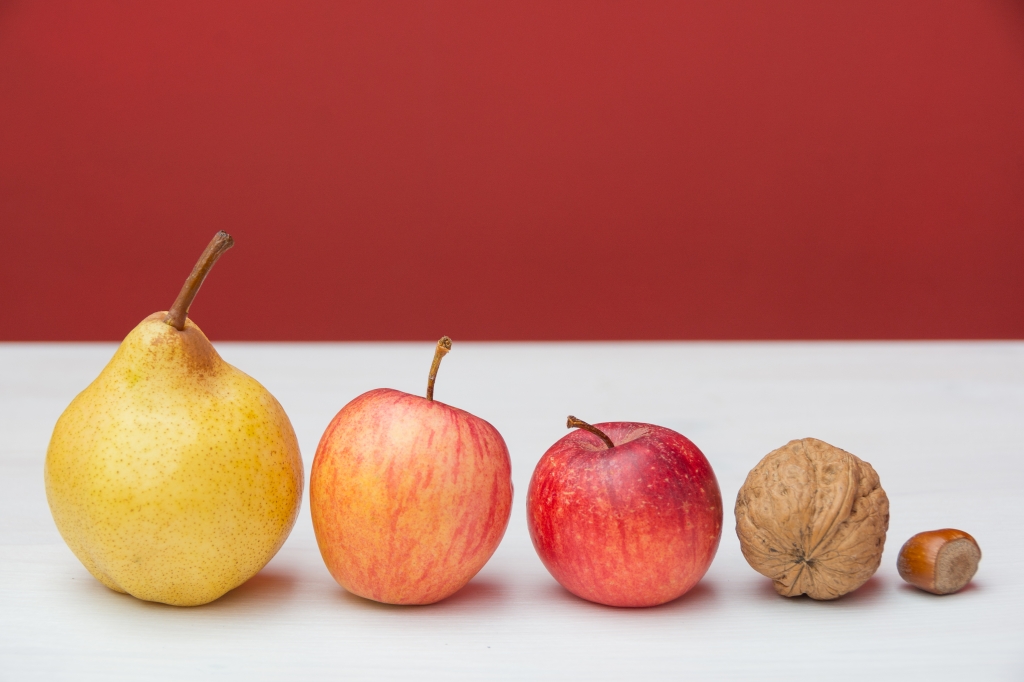 Frutta in fila