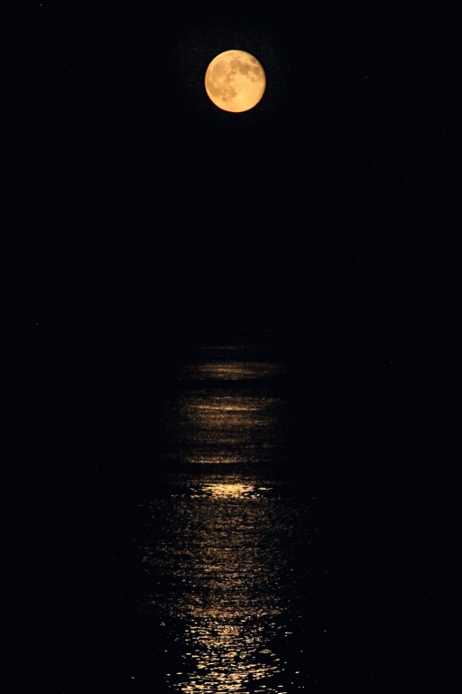 Luna con riflesso