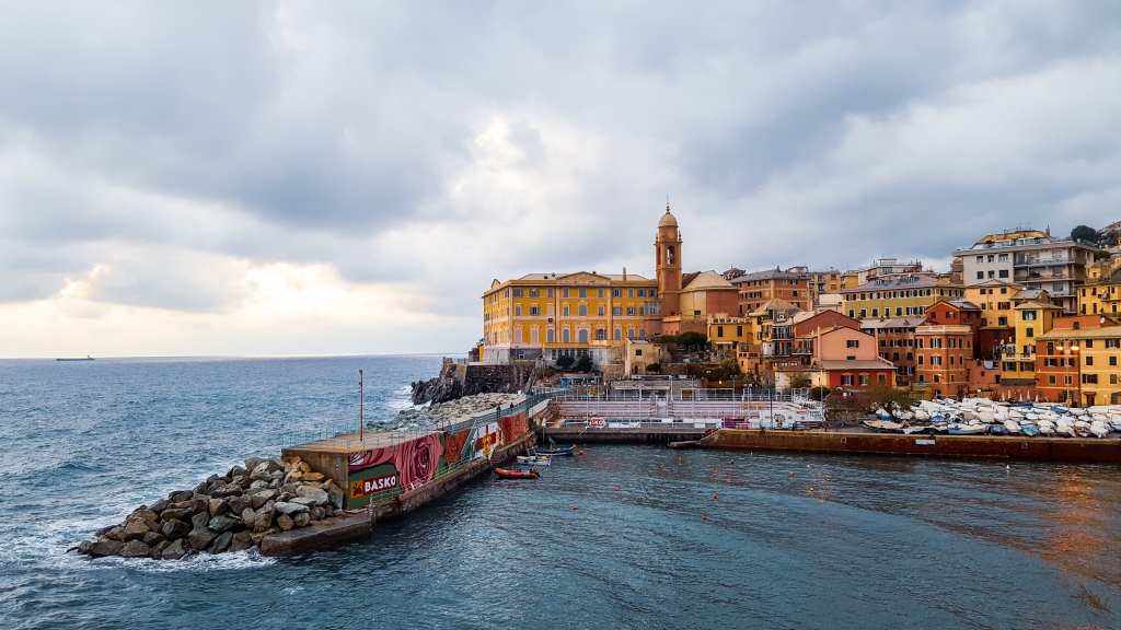 IL MARE D'INVERNO E IL PORTICCIOLO DI NERVI