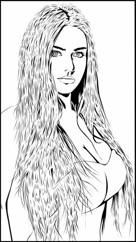 Ritratto di ragazza - lineart