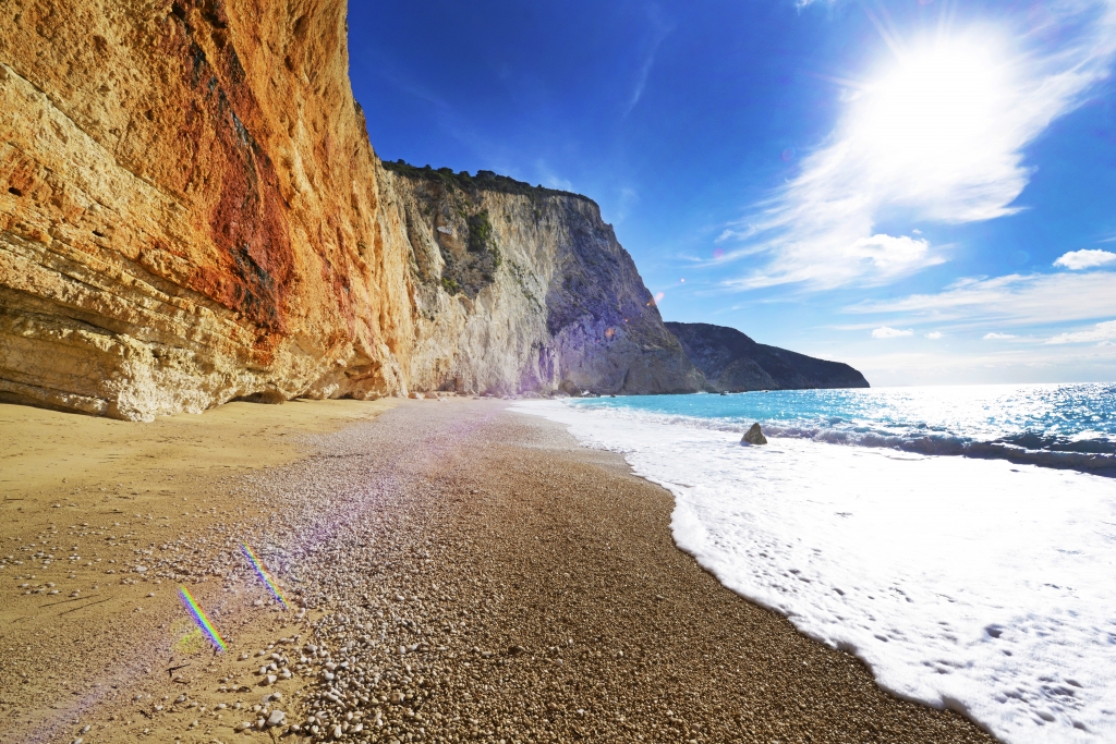 Grecia, paesaggio dalla spiaggia.