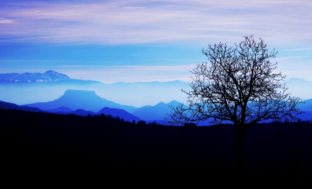 Appennino al tramonto