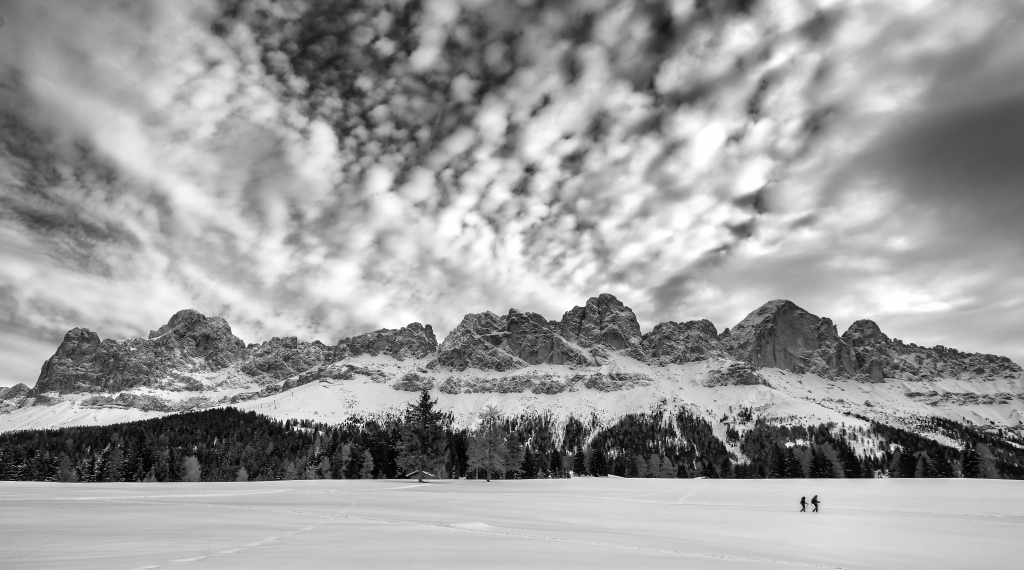Il Catinaccio-Rosengarten in inverno