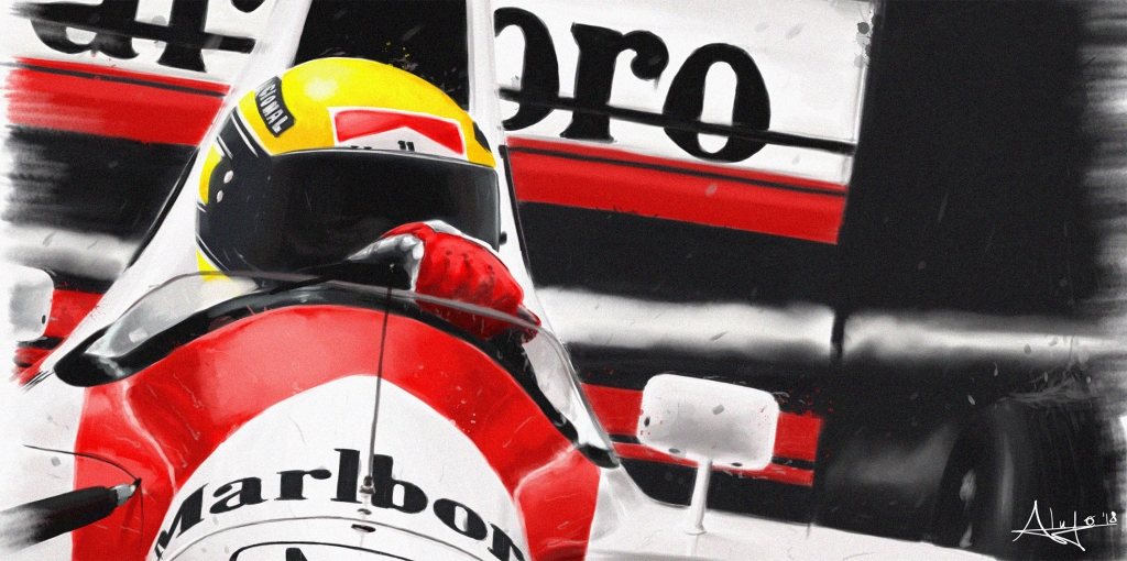 Ayrton Senna Sotto la Pioggia