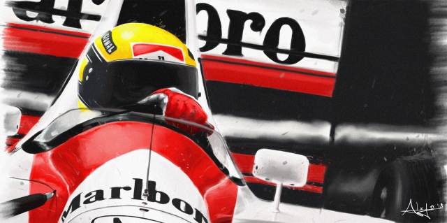 Ayrton Senna Sotto la Pioggia
