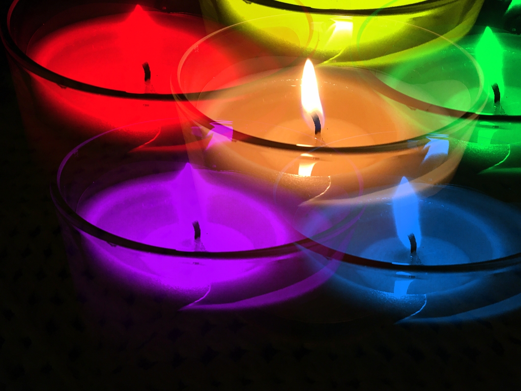 Candele colorate