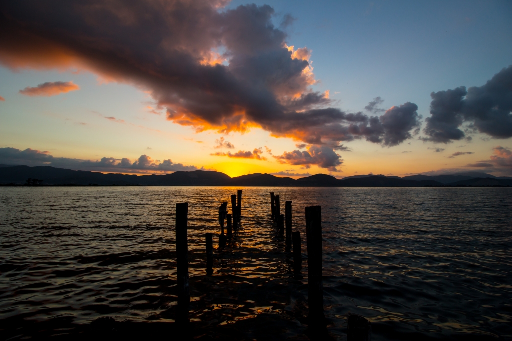 Alba sul pontile