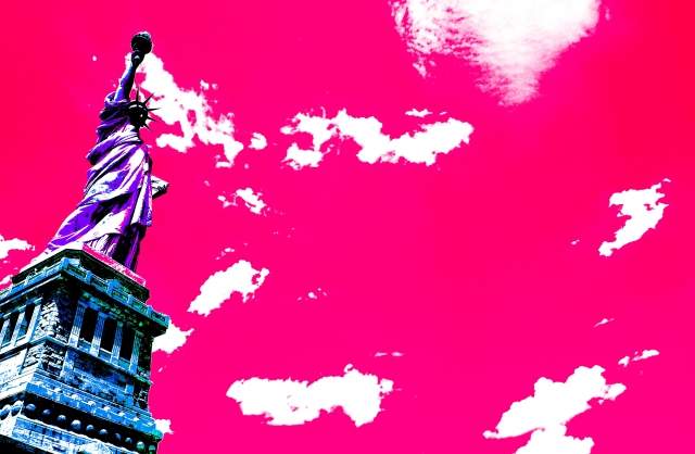 Cielo americano rosa