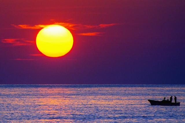 Alba sul mare
