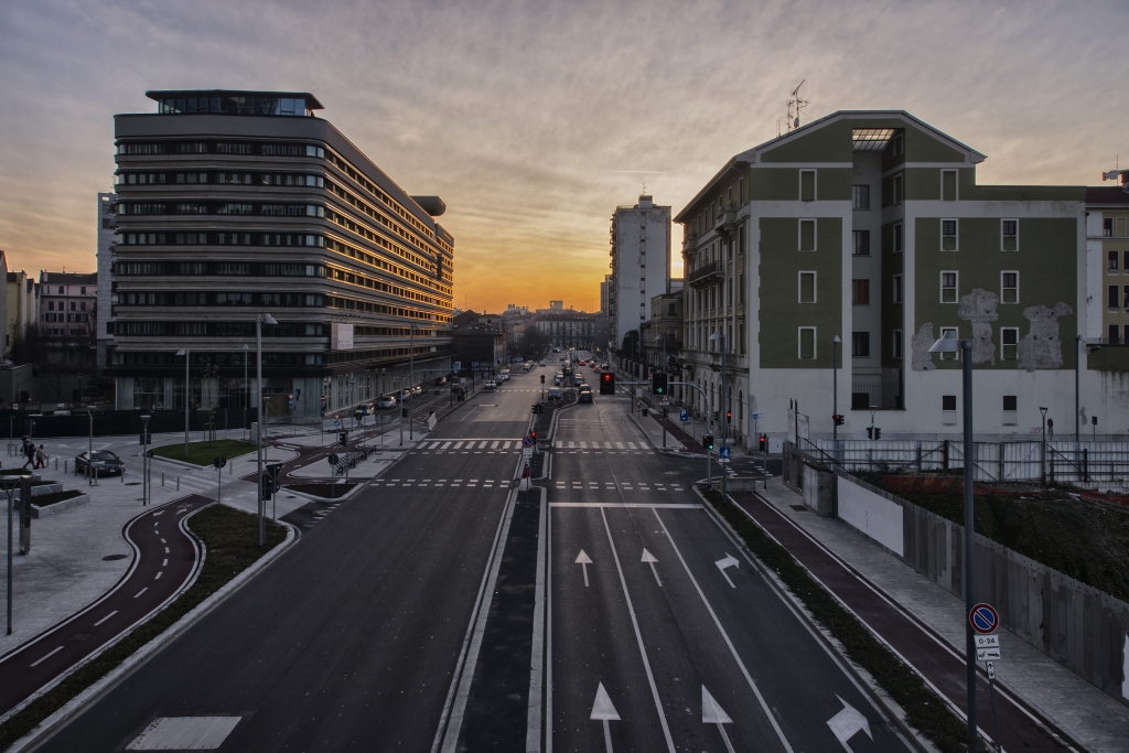 Milano al tramonto