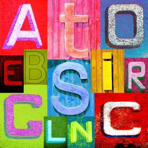 Lettere colorate