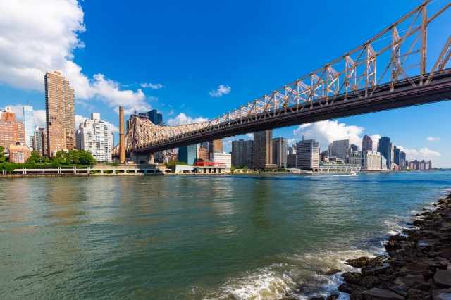 Manhattan vista da Roosevelt Island - New York