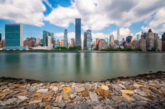 Manhattan vista da Roosevelt Island - New York