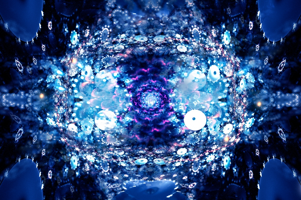 Arte Frattale astratta molto colorata