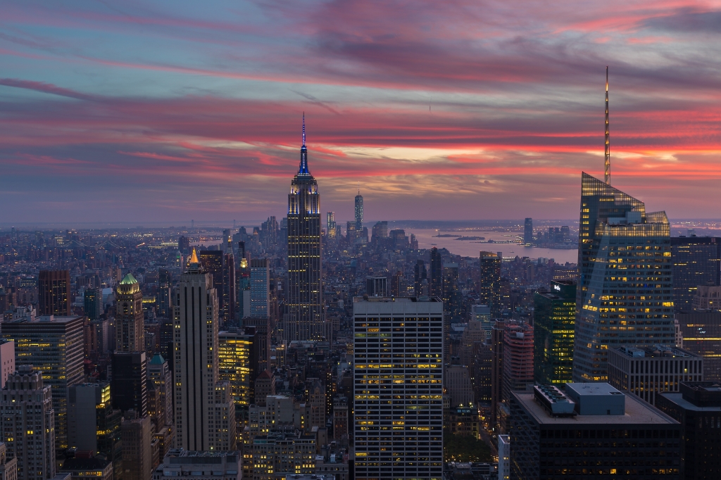 Tramonto su Manhattan