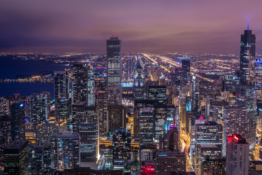 Chicago al tramonto