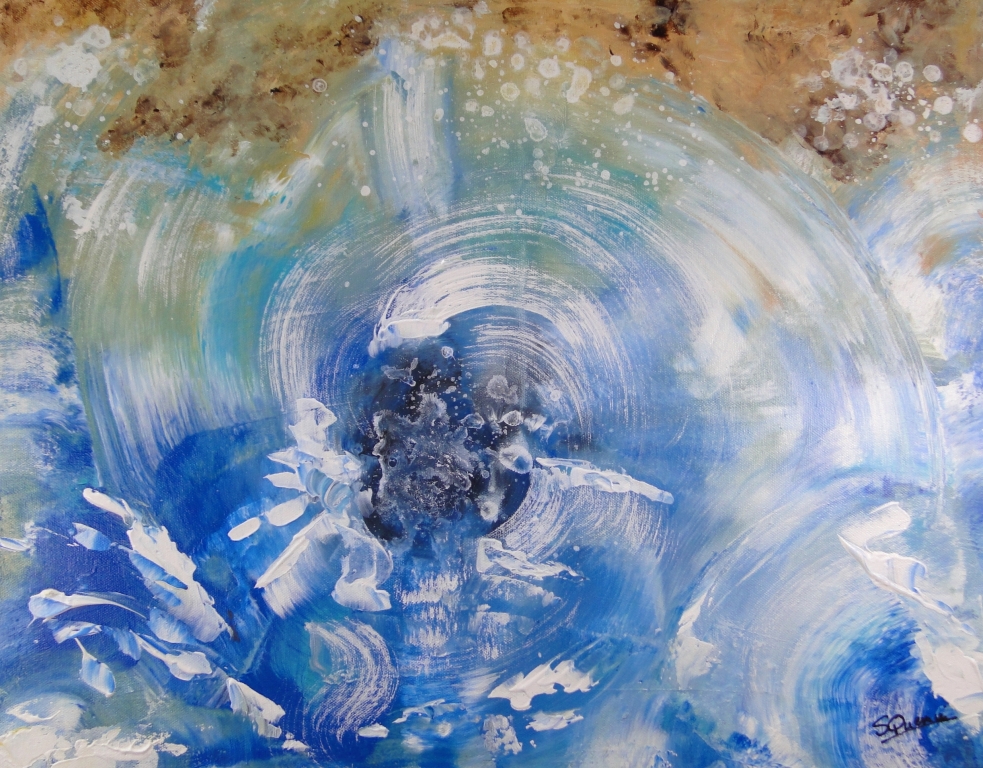 Tourbillons, tableau mer et sable