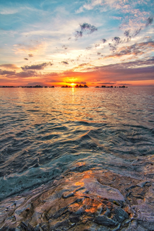 Tramonto sul mare