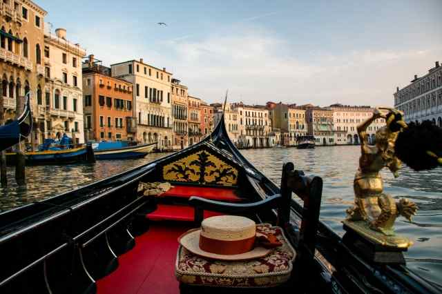 in gondola sul Canal Grande