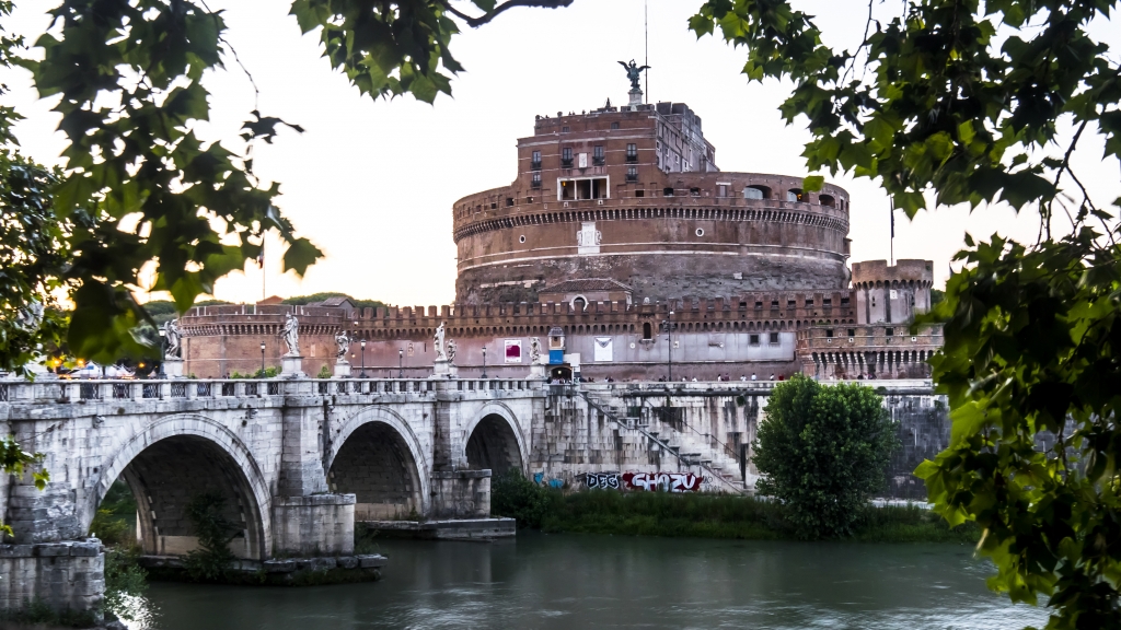 Castel Sant'Angelo and Ponte Sant'Angelo. Rome