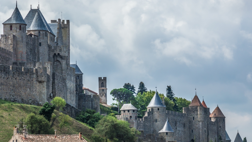 Mura e torri della cittadella medievale di Carcassonne