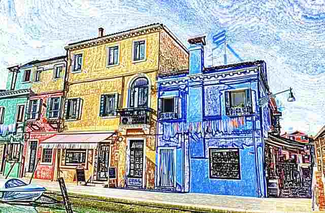 Burano, case colorate.