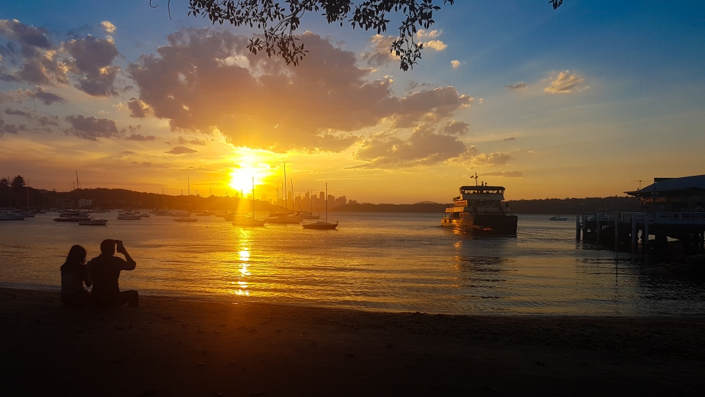 Tramonto in spiaggia, Sydney, Australia